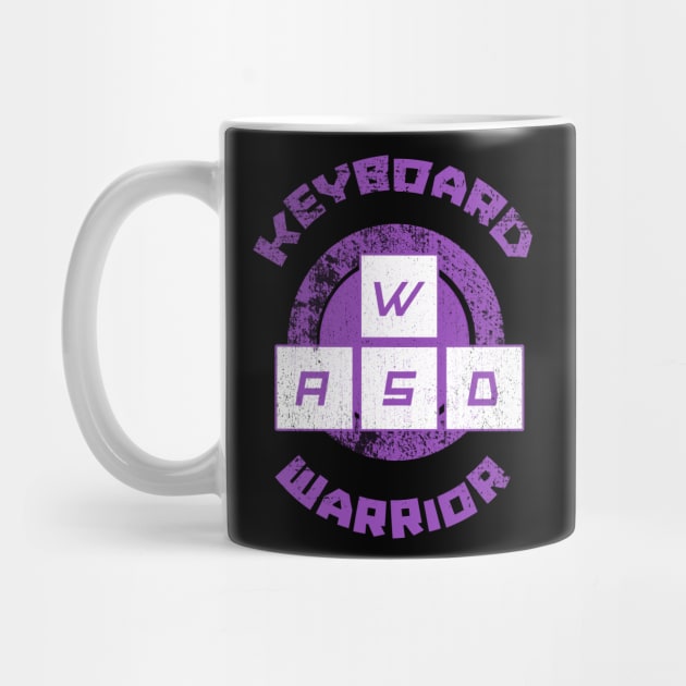 Keyboard Warrior (Purple) T-Shirt by The Geek Garage Sale